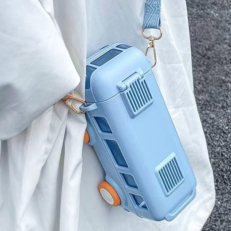 Imported  Bus Water Bottle  with Strap and Lock  for School going Kids and also can be use as a milk feeder for school going kids