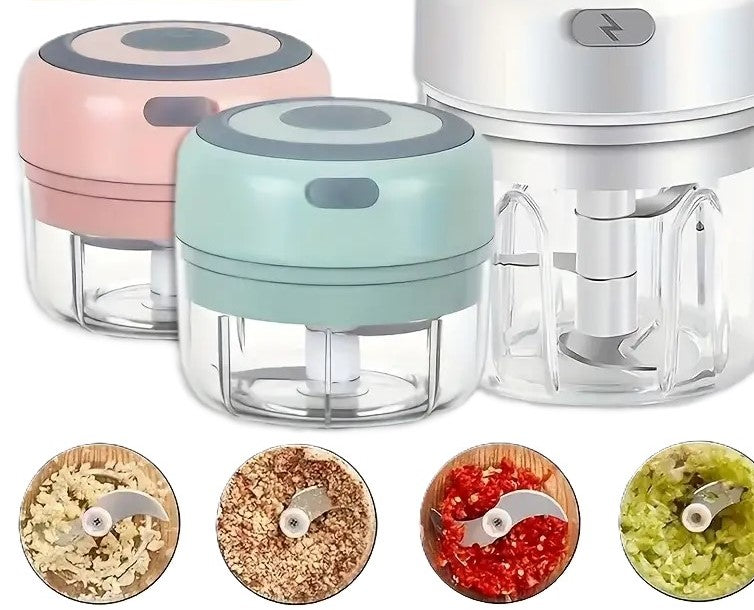 USB Rechargeable Portable Electric Vegetable Chopper – Mini Food Processor for Quick & Easy Cooking