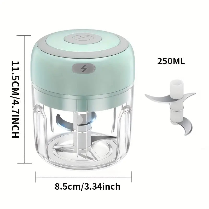 USB Rechargeable Portable Electric Vegetable Chopper – Mini Food Processor for Quick & Easy Cooking